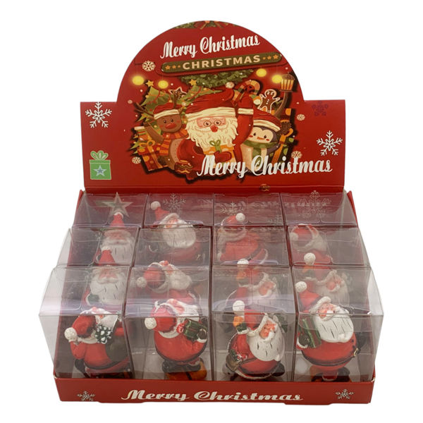 Imagen de Adorno navideño Papá Noel, CAJA x12