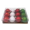 Imagen de Bolas navideñas x12 6cm, varias texturas, en caja, varios colores