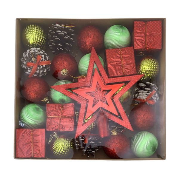Imagen de Adorno navideño surtido x26, en caja