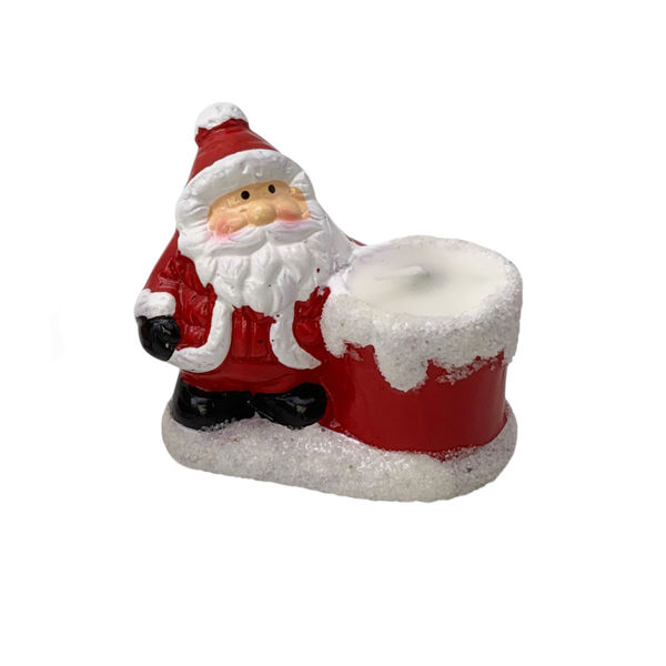 Imagen de Vela navideña, con Papá Noel, CAJA x4