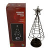 Imagen de Adorno árbol navideño para mesa, de metal con luz, 3AAA en caja, 2 colores
