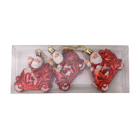 Imagen de Adorno navideño Papá Noel x3, en caja