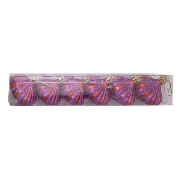 Imagen de Adorno navideño gota ancha x6, en caja