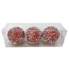 Imagen de Bolas navideñas x3 8cm, con diseño, en caja, varios colores