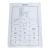Imagen de Escritorio de hierro y MDF con estantería lateral, en caja Berlina Home