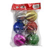 Imagen de Bolas navideñas x6 6cm, surtidas, en bolsa