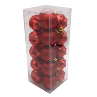 Imagen de Bolas navideñas x20 6cm, texturas, en caja