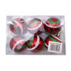 Imagen de Bolas navideñas x6 6cm, con diseño, en caja, varios colores