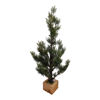 Imagen de Árbol navideño común, 102 ramas 70cm, con maceta de madera