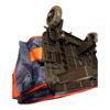 Imagen de Mochila infantil con ruedas, bolsillo frontal y 2 bolsillos laterales, varios diseños, en bolsa