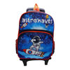 Imagen de Mochila infantil con ruedas, bolsillo frontal y 2 bolsillos laterales, varios diseños, en bolsa