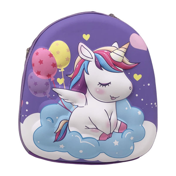 Imagen de Mochila infantil rígida, diseño en relieve, en bolsa varios diseños