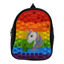 Imagen de Mochila infantil con diseño unicornio pop it, varios colores