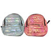 Imagen de Mochila juvenil puffer, tornasolada con bolsillo frontal, varios colores