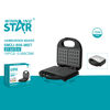 Imagen de Wafflera eléctrica, antiadherente, 2 waffles, 750W, en caja WINNING STAR