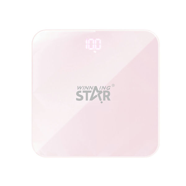 Imagen de Balanza de baño, de vidrio espesado, hasta 180kg, 3AAA, en caja, WINNING STAR