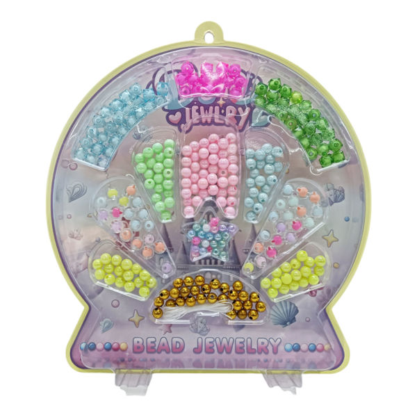 Imagen de Cuentas para armar pulseras y collares, en caja de plástico