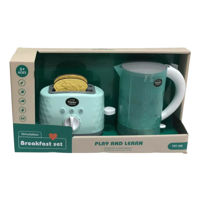 Imagen de Electrodomésticos, tostadora y jarra eléctrica con luz y sonido, 2AA, en caja