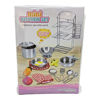 Imagen de Set de cocina de metal, 18 piezas, con organizador, en blister