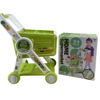 Imagen de Carrito de supermercado con accesorios, altura regulable, en caja, 2 colores