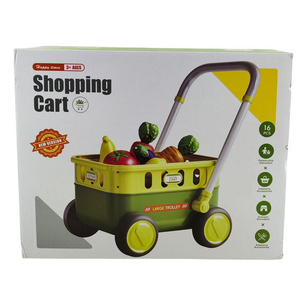 Imagen de Carrito de supermercado con accesorios, en caja