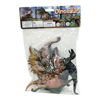 Imagen de Dinosaurio de plástico, x6, en bolsa