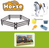Imagen de Animal de granja, caballo con accesorios, en caja