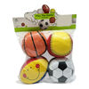Imagen de Pelota de cuerina x4, en bolsa