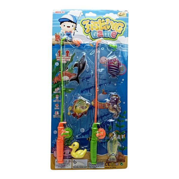 Imagen de Juego de mesa, pesca, caña de enganchar x2, en blister