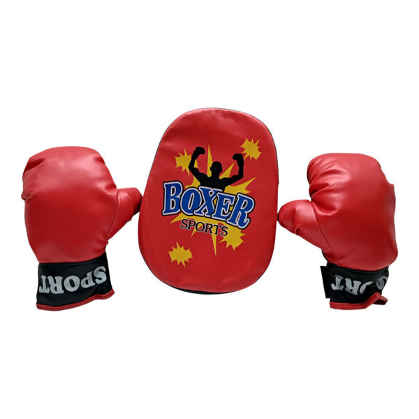 Imagen de Guantes y escudo de box, en bolsa