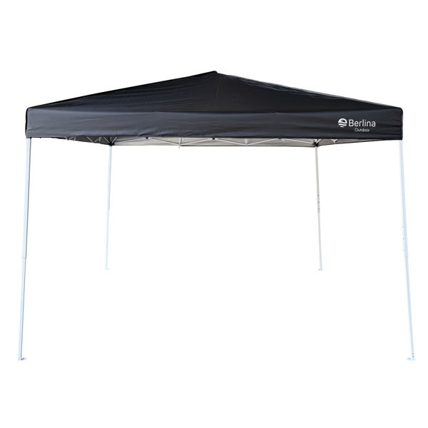 Imagen de Gazebo impermeable filtro UV 3x3m NEGRO, en caja, Berlina Outdoor