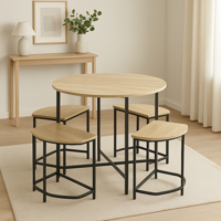 foto de mueble con 4 sillas sobre comedor interior 