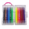 Imagen de Marcadores doble punta x12 colores, en estuche de plástico