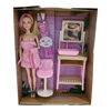 Imagen de Muñeca con tocador y accesorios de spa, en caja