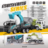 Imagen de Camión a fricción, x2, mezcladora y pala excavadora, en burbuja