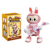 Imagen de Muñeco monstruo mediano, con guitarra con luz y sonido, 3AA en caja, 2 colores