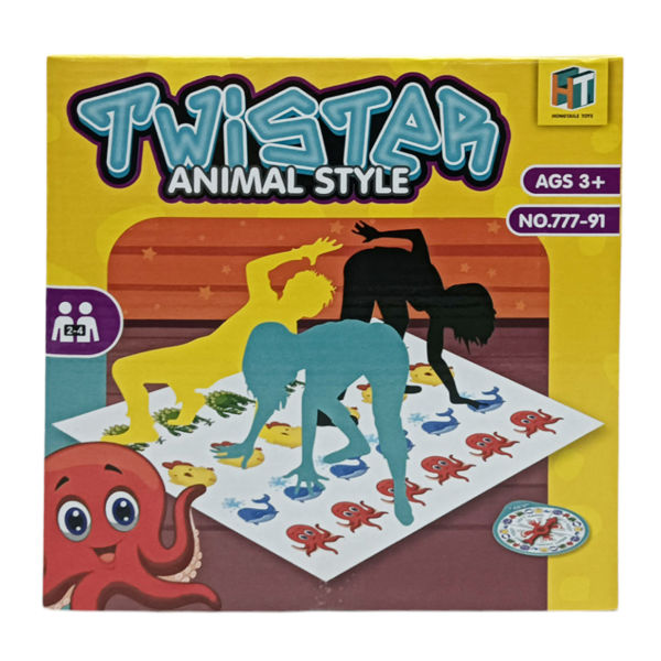 Imagen de Juego de mesa, twister para piso, animales, en caja