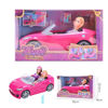 Imagen de Muñeca, x2, con auto y accesorios, en caja