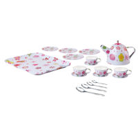 Imagen de Juego de té, 18 piezas, metal, en caja