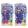 Imagen de Muñeca sirena, x2, con accesorios, en blister, varios colores