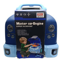 Imagen de Motor con herramientas para desarmar, con volante, luz y sonido, 59piezas
