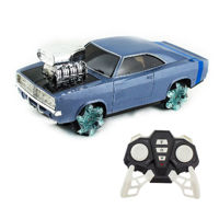 Imagen de Auto a control remoto, con luz y sonido, giro 360º, recarga USB y 2AA, en caja, 2 colores