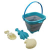 Imagen de Juego de playa, balde plegable, 4 piezas, en red