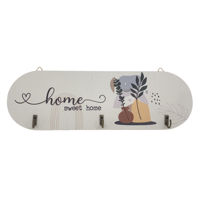 Imagen de Portallaves de madera con 3 ganchos