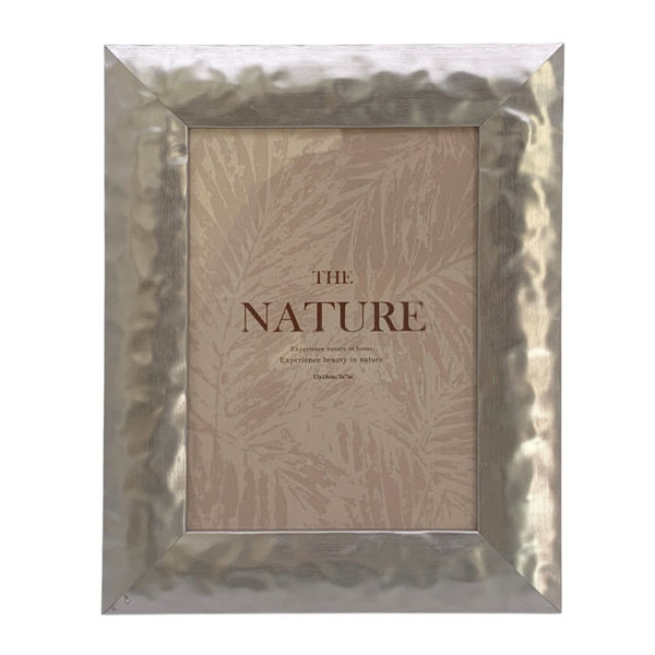 Imagen de Portarretrato, marco diseño facetado, foto 13x18, 2 colores