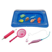 Imagen de Juego de mesa, pesca, juego de enganchar, base inflable en caja