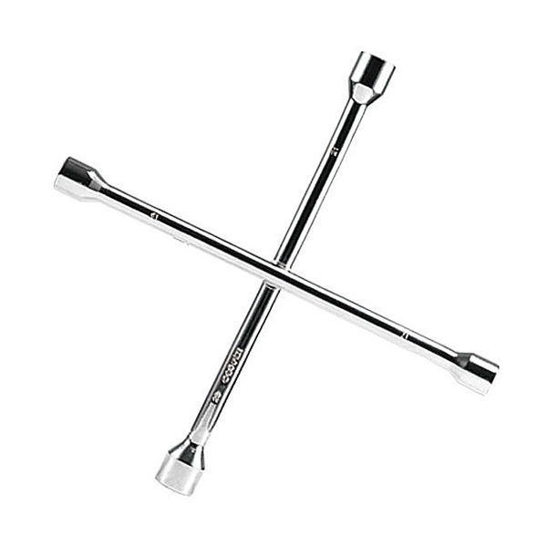 Imagen de Llave de cruz, 4 puntas, 17/19/21/23mm, Coofix