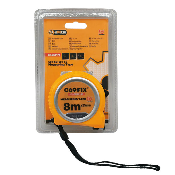 Imagen de Cinta métrica, 8m x 25mm, en blister Coofix