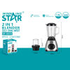 Imagen de Licuadora 1.5L, 5 velocidades con mini procesadora o molinillo de café y semillas, vasos de vidrio, 350W, en caja WINNING STAR