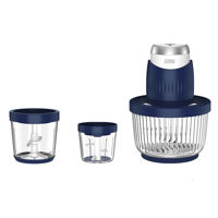 Imagen de Procesadora picadora bowl de vidrio, 3 tamaños distintos, 2.5L, 300W, en caja WINNING STAR